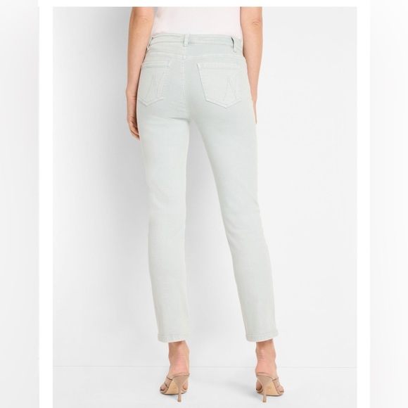 Nic+Zoe 28” Daytrip Straight Leg Aqua Color Ankle Jeans, NWT, 33 - Picture 4 of 5